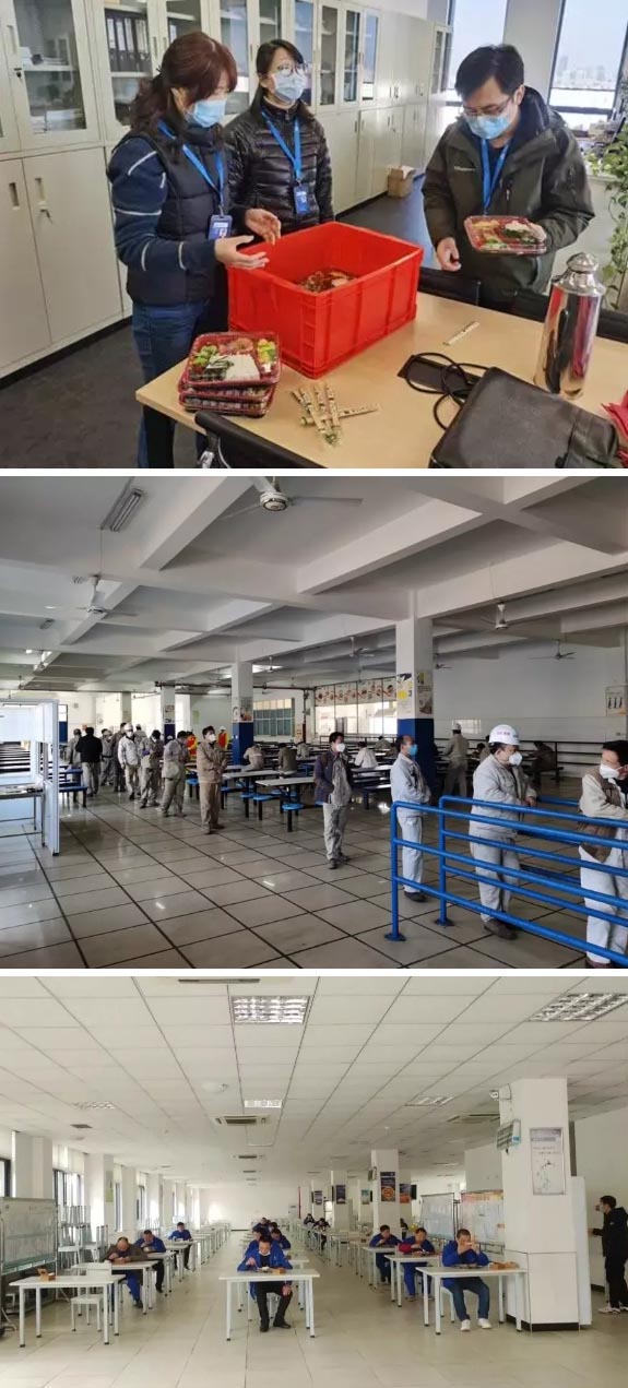 員工就餐：分開、分開、分開